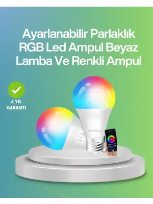 Uzaktan Kumandalı Akıllı Led Ampul, Enerji Tasarruflu