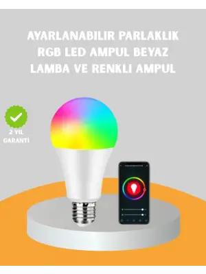Uzaktan Kumandalı Akıllı Led Ampul, Enerji Tasarruflu