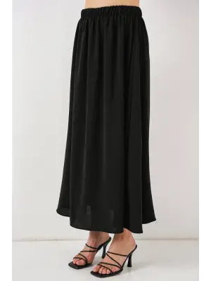 Uzun Ayrobin Etek 8050 - Siyah