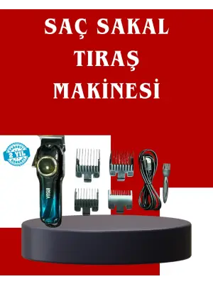 Uzun Çalışma Süreli Lcd Göstergeli Saç Kesme Makinesi