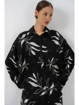 Uzun Jakalı Alt Üst İkili Takım 30089 - Siyah