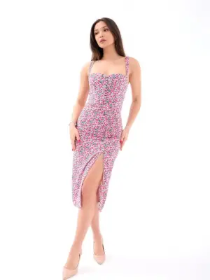 Omarı Zarif Siyah Dantel Detaylı Kokteyl Elbise