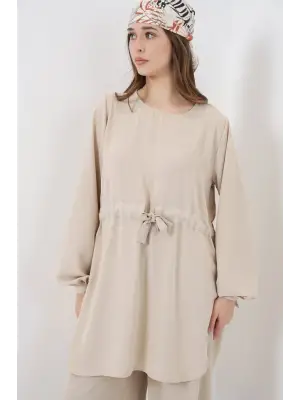 Çarpıcı İkili Takım Uzun Tunik Pantolon 6719