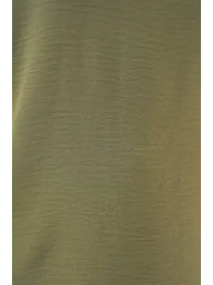 V Yaka Sıfır Kol Bluz 950 - A.Haki