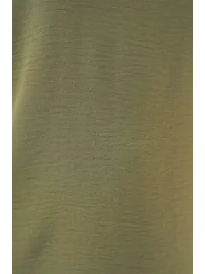 V Yaka Sıfır Kol Bluz 950 - A.Haki