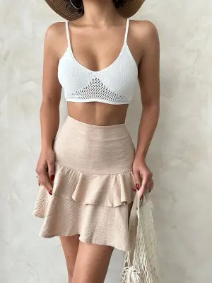 Modern Fırfırlı Etek