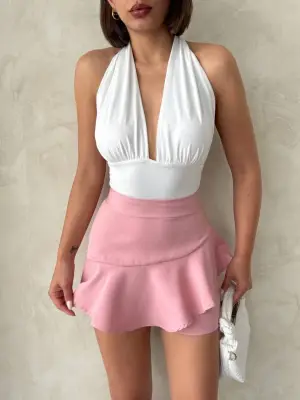 Zarif Fırfırlı Şort