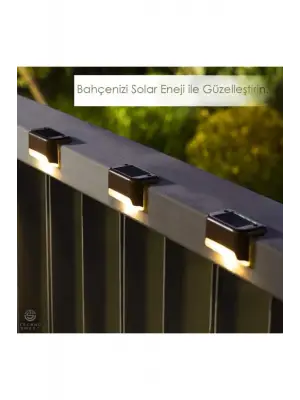 Waterproof Solar Merdiven Lambası 4 Adet
