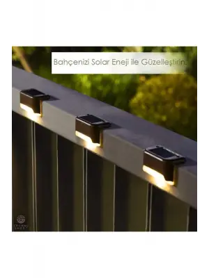 Waterproof Solar Merdiven Lambası 4 Adet