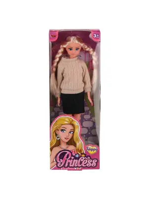 WG-115527 Kazaklı Örgü Saçlı Bebek 29 cm -Vardem Oyuncak