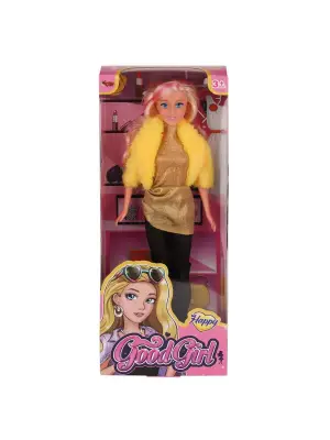 WG-66771  Parlak Drape Elbiseli Bebek 29 cm -Vardem