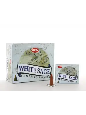 White Sage Aromalı Konik Tütsü