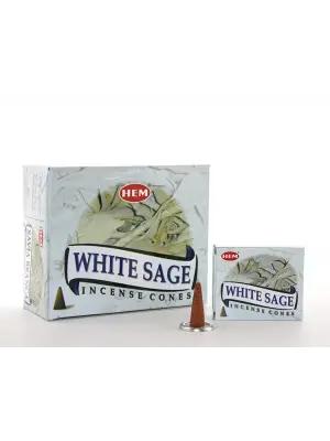 White Sage Aromalı Konik Tütsü