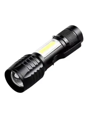 Wison Ws-5454 Taktik El Feneri Usb Şarj Edilebilir Kamp Feneri Cob Zumlanabilir Mini Taşınabilir El Feneri