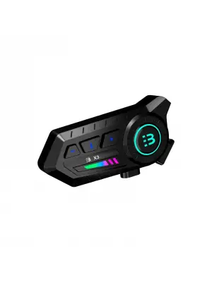X3 Motor Kask Kulaklık Rgb Modlu Su Geçirmez 5.3 Bluetooth Intercom