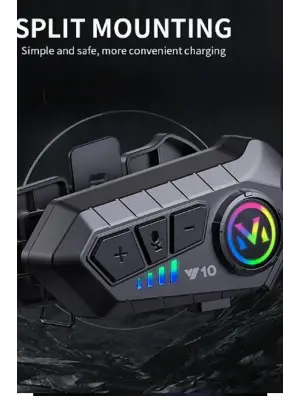 Y10 Kask Kulaklık Bluetooth Motosiklet Kulaklık 5,3 Bluetooth Intercom Motorsiklet Kulaklık