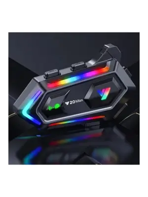 Y20 Max Motosiklet Bluetooth 5.3 Kask Intercom 2 Kişi 300 Metre Eşleşme Özellikli