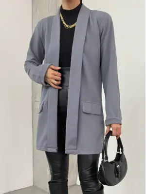 Omarı Modern Tasarım Ceket Gri Tonlarında