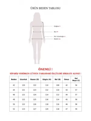 Bordo Uzun Kapitone Kaban Kadın Giyim