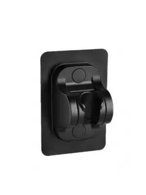 Yapışkanlı Duş Başlığı Tutucu Ayarlı Siyah