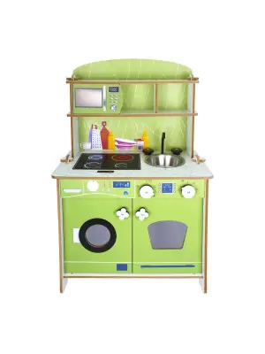 Omarı Çocuklar İçin Eğlenceli Ahşap Oyun Mutfağı