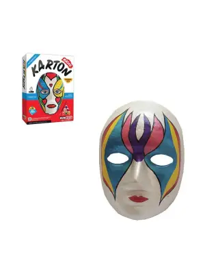 Omarı Çocuklar İçin Eğlenceli Karton Maske Boyama Seti