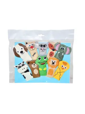 Omarı Eğlenceli Hayvan Parmak Kuklaları - Çocuklar İçin Oyuncak