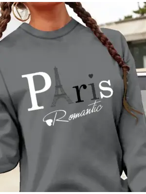 Omarı Yazılı Kadın Uzun Kollu Bisiklet Yaka Elbise