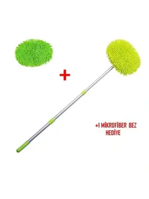 Yedek Bezli Mikrofiber Araba Yıkama Fırçası