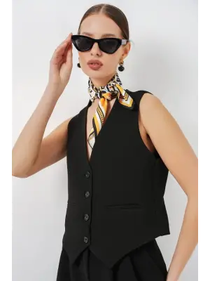 Yelek Pantolon İkili Takım 30091 - Siyah