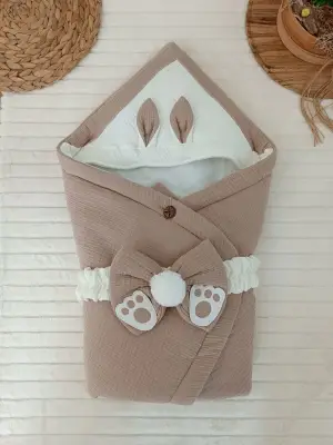 Yenilikçi Müslin Kumaş Bebek Battaniyesi Yeşil