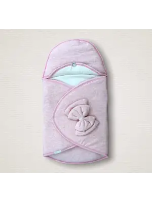 Şık Çift Fiyonk Kundak Bebek Battaniyesi