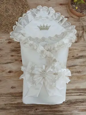 Trend Nakışlı Trilüks Bebek Battaniyesi