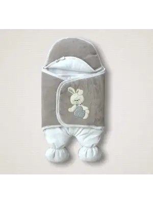 Özgün Ayıcık Nakışlı Bebek Kundak Battaniyesi