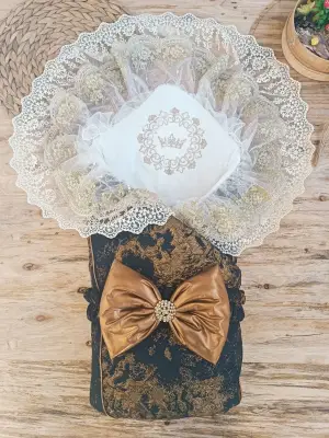 Göz Alıcı Kendinden Desenli Bebek Battaniyesi