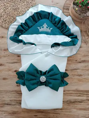 Zarif Bebek Battaniyesi Mehtap Nakışlı