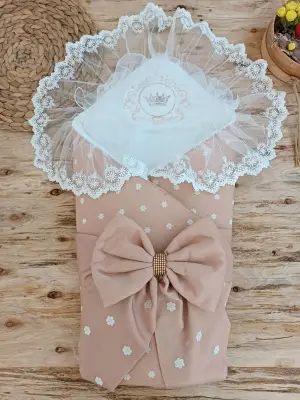 İddialı Papatya Desenli Trilüks Bebek Battaniyesi