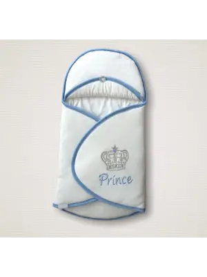 Çarpıcı Nakışlı Çizgi Efektli Kız Bebek Kundak Battaniyesi