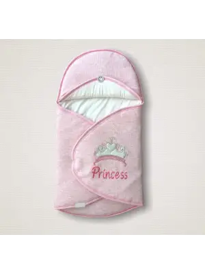 Klasik Kız Bebek Kundak Battaniyesi Etkileyici Nakışlı