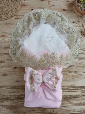 Modern Melek Kanatlı Bebek Battaniyesi