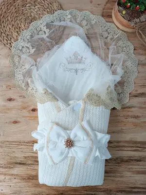 Şık Tercih Çalışma Hasır TOD Bebek Kundak Ekru