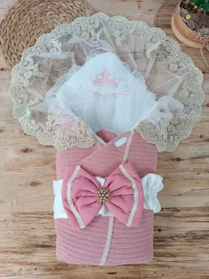 Zarif Örgülü Bebek Battaniyesi