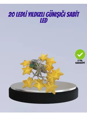 Yıldız Figürlü Led Şerit Işık 5m İç Mekan Dekor Aydınlatma