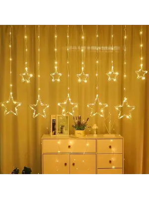 Yıldız Perde Led 10 Saçaklı