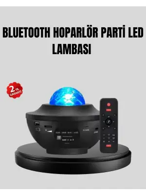 Yıldızlı Projektör Galaxy Efektli Ayarlanabilir Renkli Atmosfer Lambası