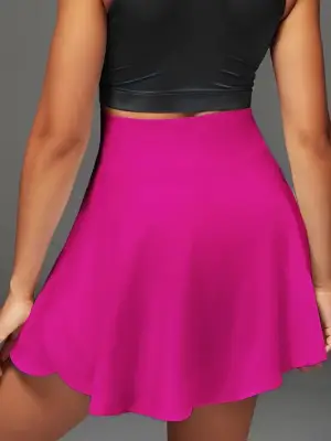 Omarı Yüksek Bel Cepli Kısa Etek - Zerafetin Simgesi