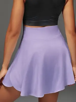 Omarı Yüksek Bel Çift Cep Detaylı Kısa Etek