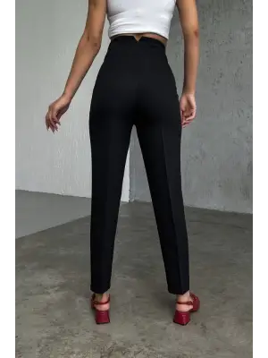 Yüksek Bel Pensli̇ Pantolon