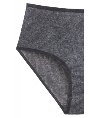 Omarı Yüksek Bel Renkli Fitilli Ribana Bato Külot