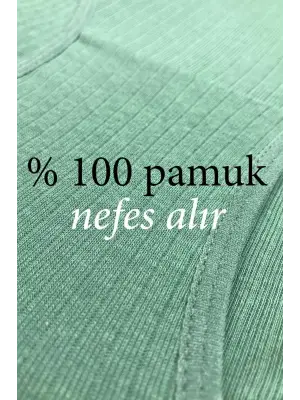 Omarı Yumuşak ve Şık Kadın Yüksek Bel Bato Külot Seti